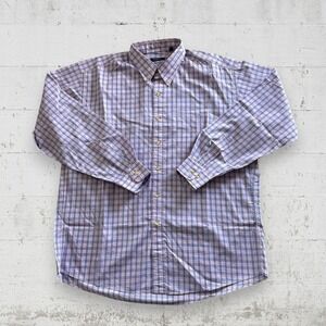 Burberry London Button Down Dress Shirt Mens Size XL Made USA Pink Cotton